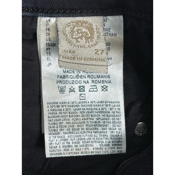 Diesel Jeans Womens 27x32 Dark Blue Sandy Regular Slim Straight Mid Rise Stretch - Picture 9 of 15